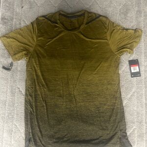 Nike Men's Dri-Fit Training T-Shirt 928015-399 Olive/Black Size L